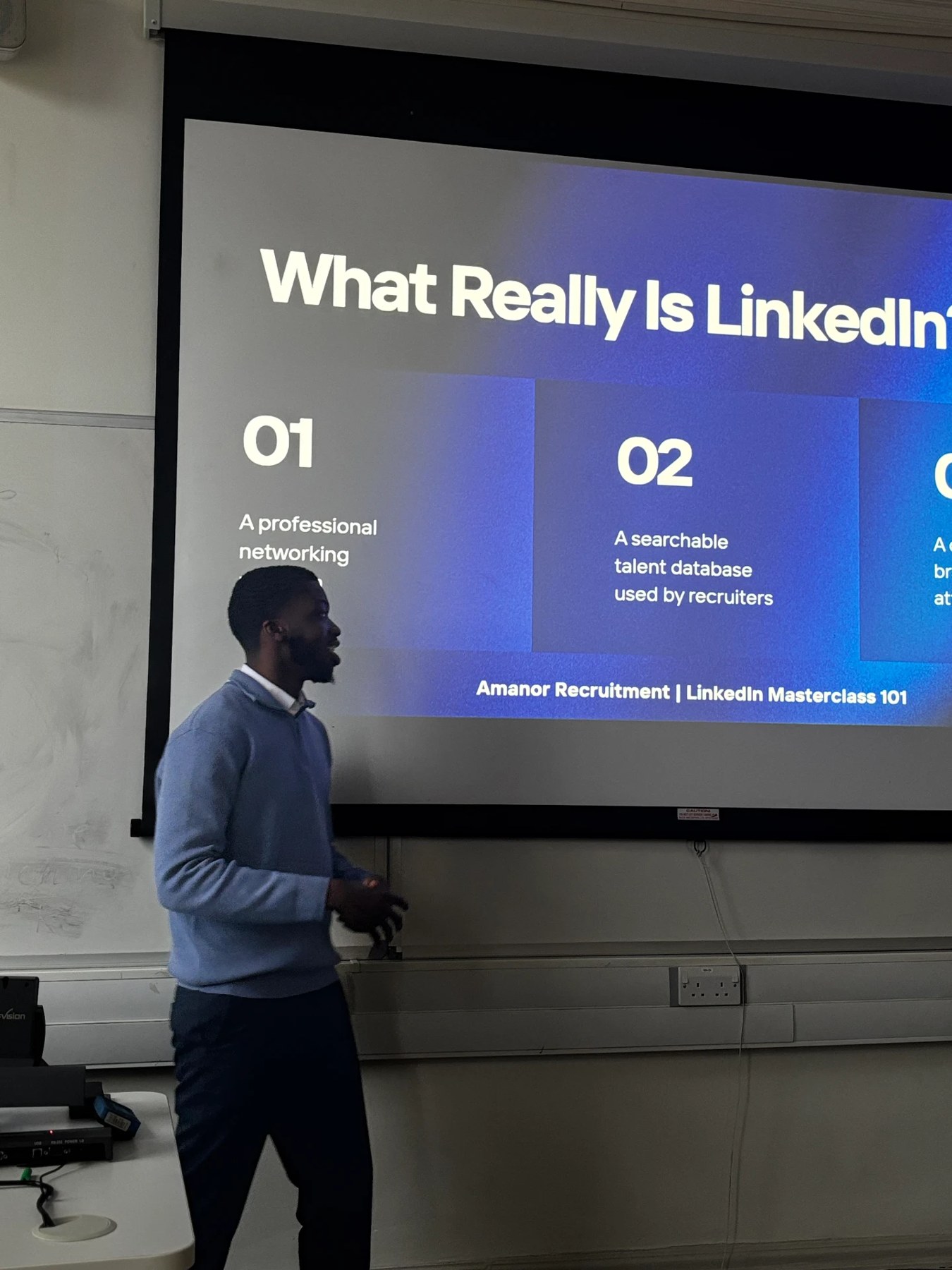 Explaining how LinkedIn works at the University of Manchester